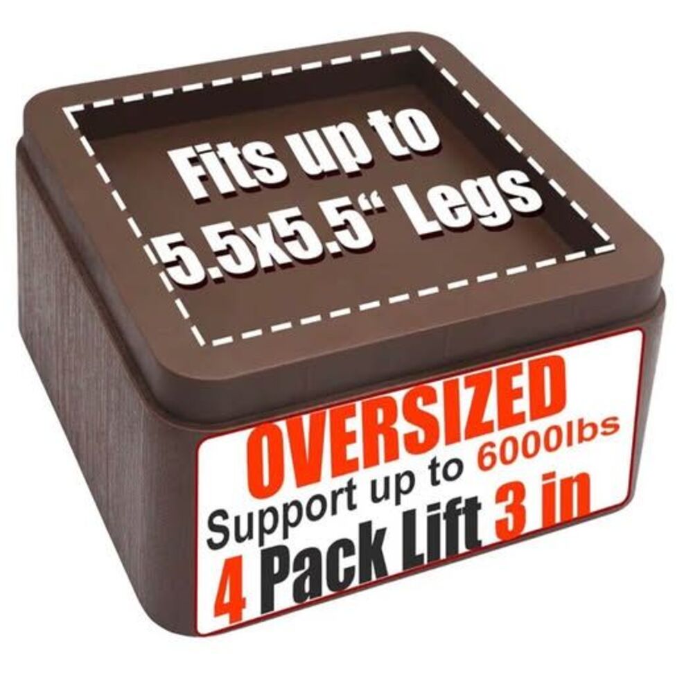 Bed Risers – Heavy Duty, Stackable (New in Box!) - Picture 1 of 7